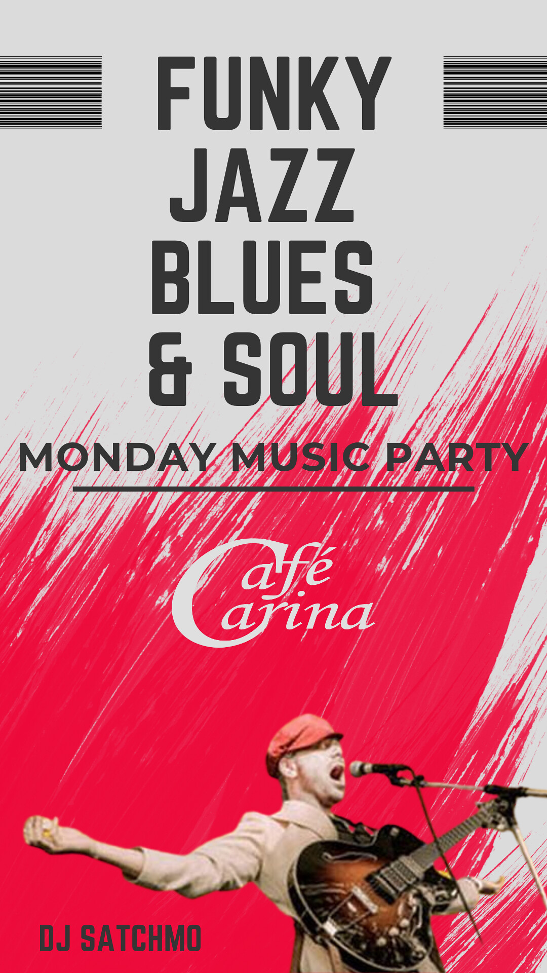 FUNKY JAZZ BLUES & SOUL: MONDAY MUSIC PARTY am 18. September 2023 @ Café Carina.