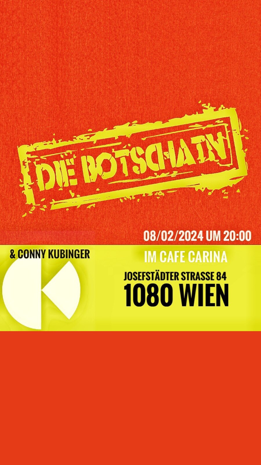 Die Botschatn & Conny Kubinger am 8. February 2024 @ Café Carina.