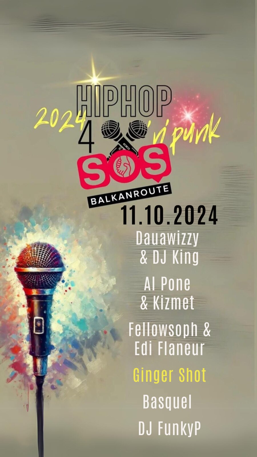 Hip Hop 4 SOS Balkanroute am 11. October 2024 @ Café Carina.