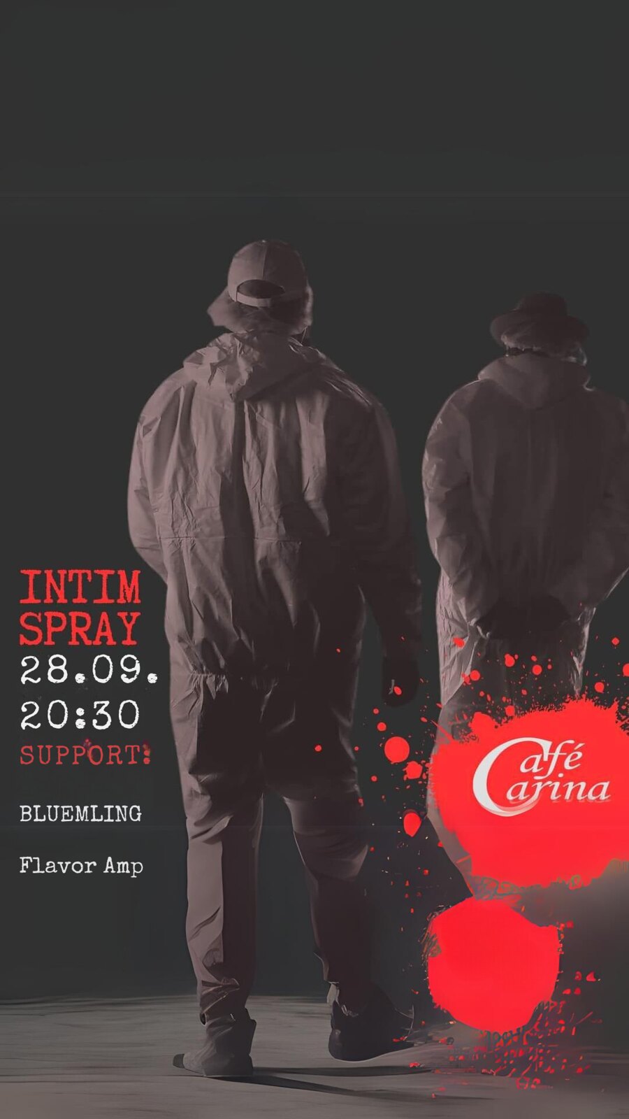 Intimspray, Bluemling und Flavor Amp. live am 28. September 2024 @ Café Carina.