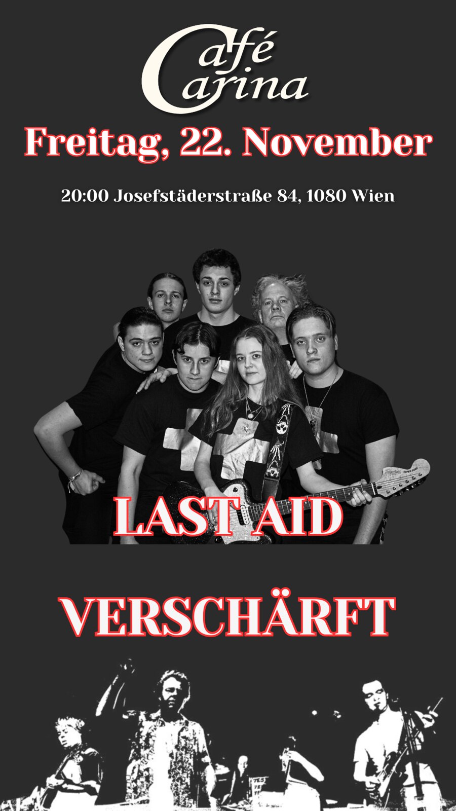 Last Aid & Verscharft am 22. November 2024 @ Café Carina.