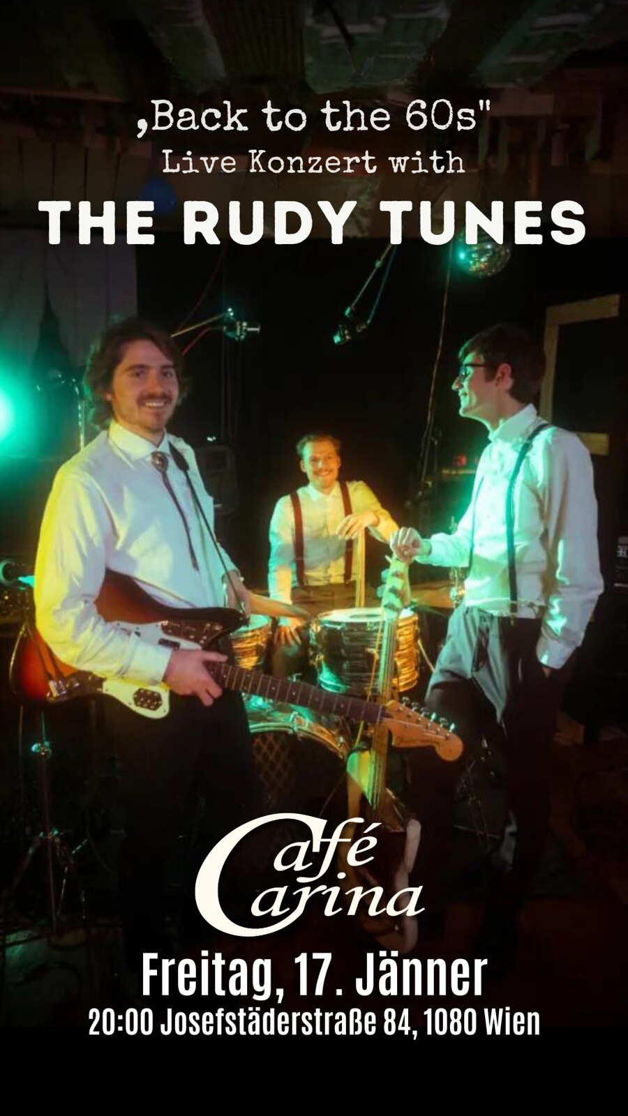 The Rudy Tunes am 17. January 2025 @ Café Carina.