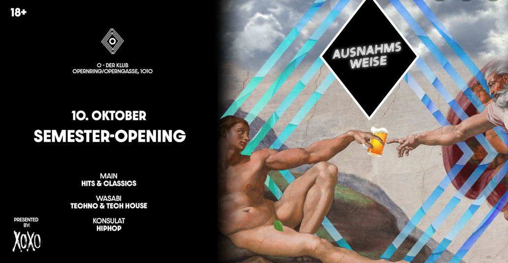 Semester Opening am 10. October 2024 @ O - Der Klub.