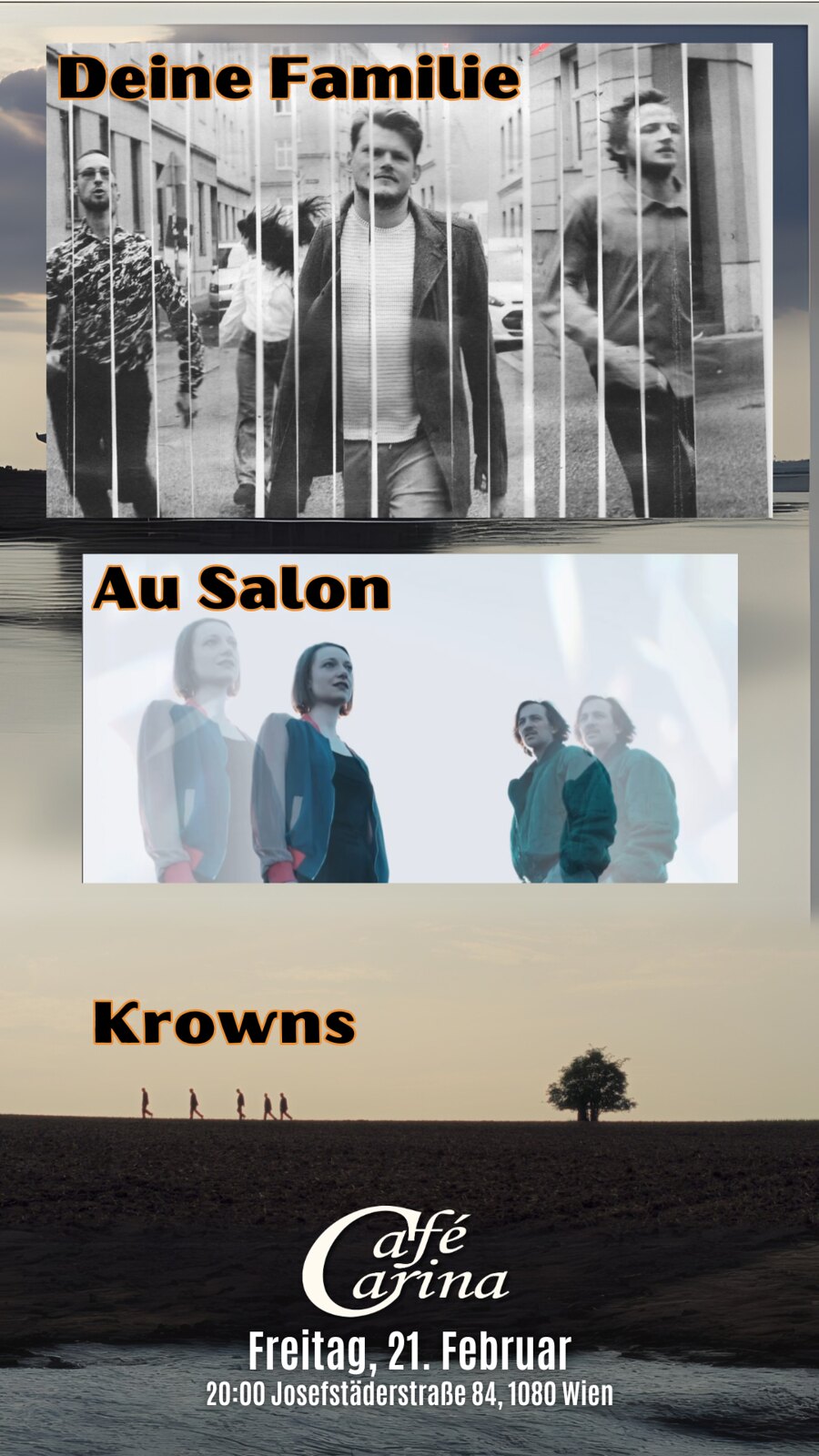 Deine FAamilie // Krowns // Au Salon am 21. February 2024 @ Café Carina.