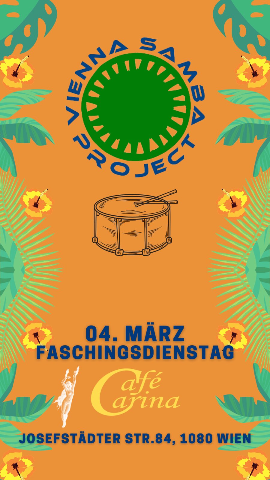 Faschingsdienstag am 4. March 2024 @ Café Carina.