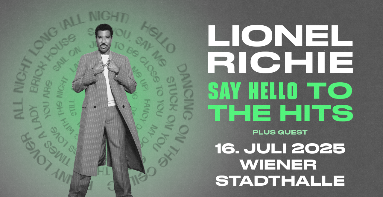 Lionel Richie am 16. July 2025 @ Wiener Stadthalle.