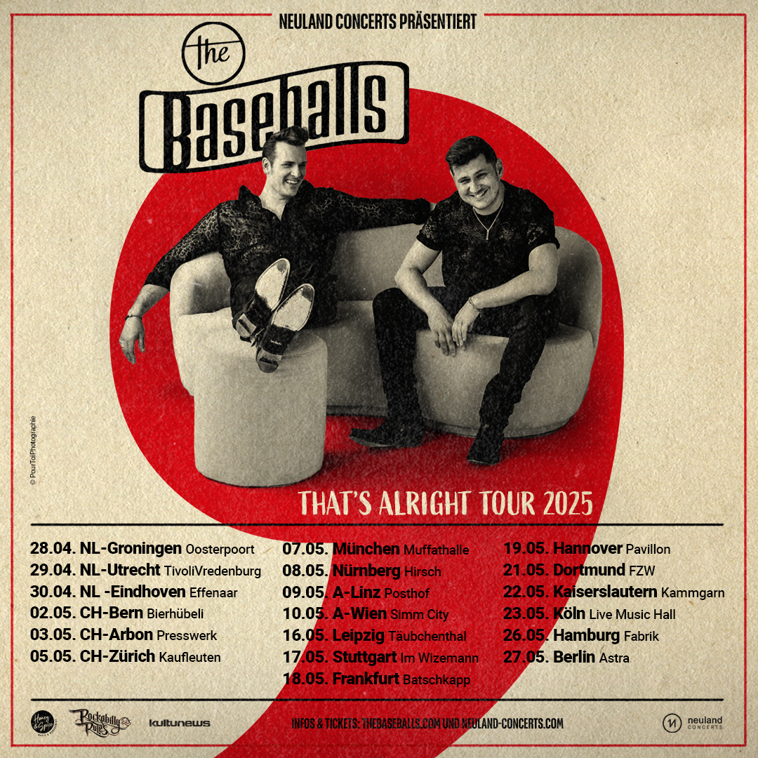 The Baseballs am 9. May 2025 @ Posthof Linz.