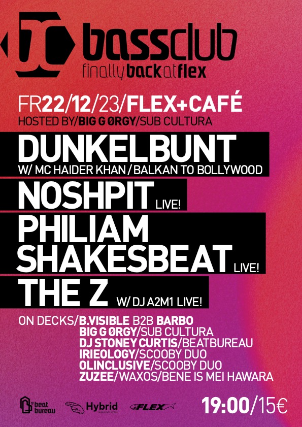 BASSCLUB am 22. December 2023 @ Flex.