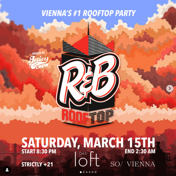 RnB Rooftop Party am 15. March 2025 @ Das LOFT.