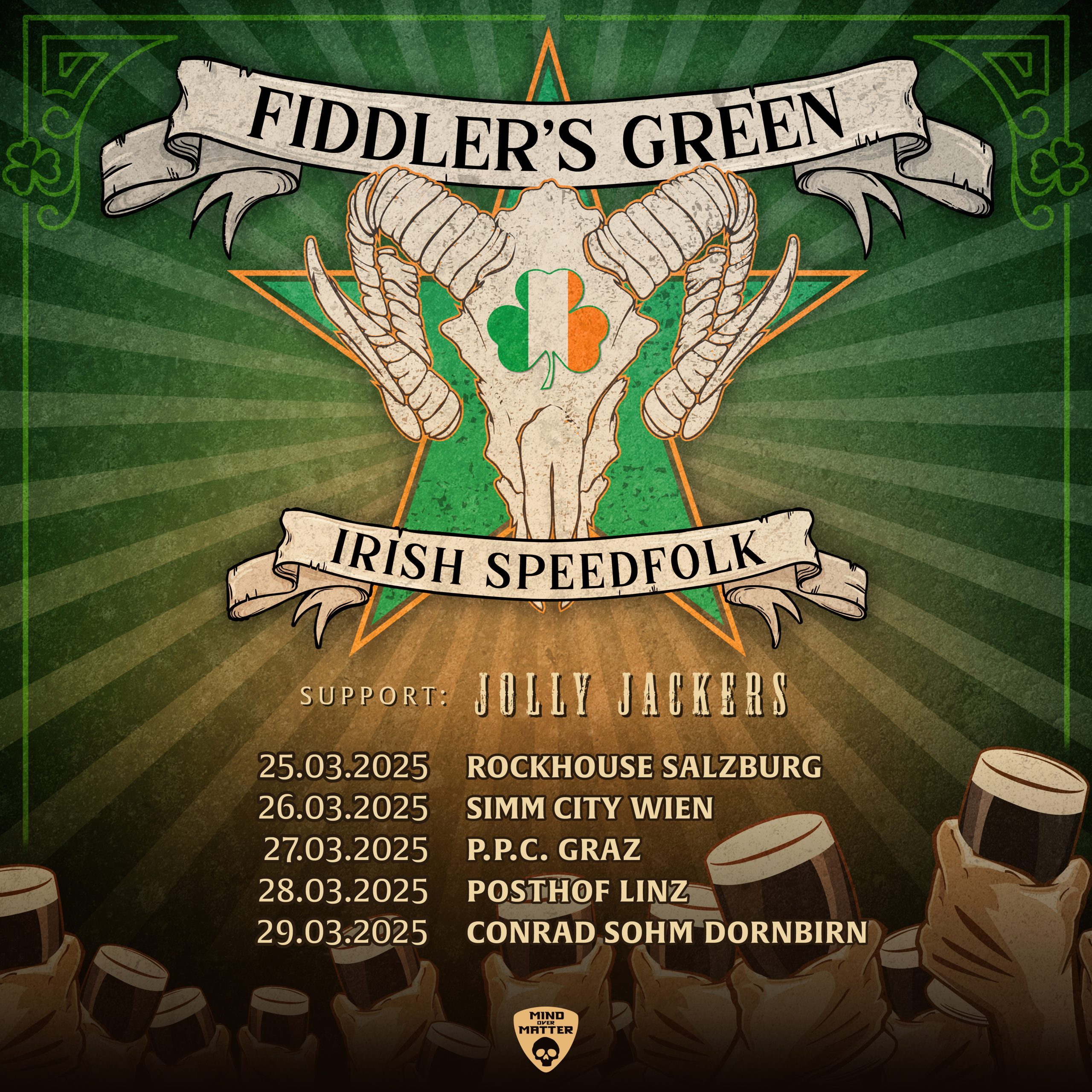 Fiddler´s Green am 25. March 2025 @ Rockhouse Salzburg.