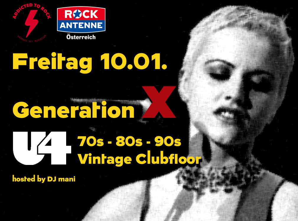 Generation X - U4 Vintage Clubfloor am 10. January 2025 @ U4.