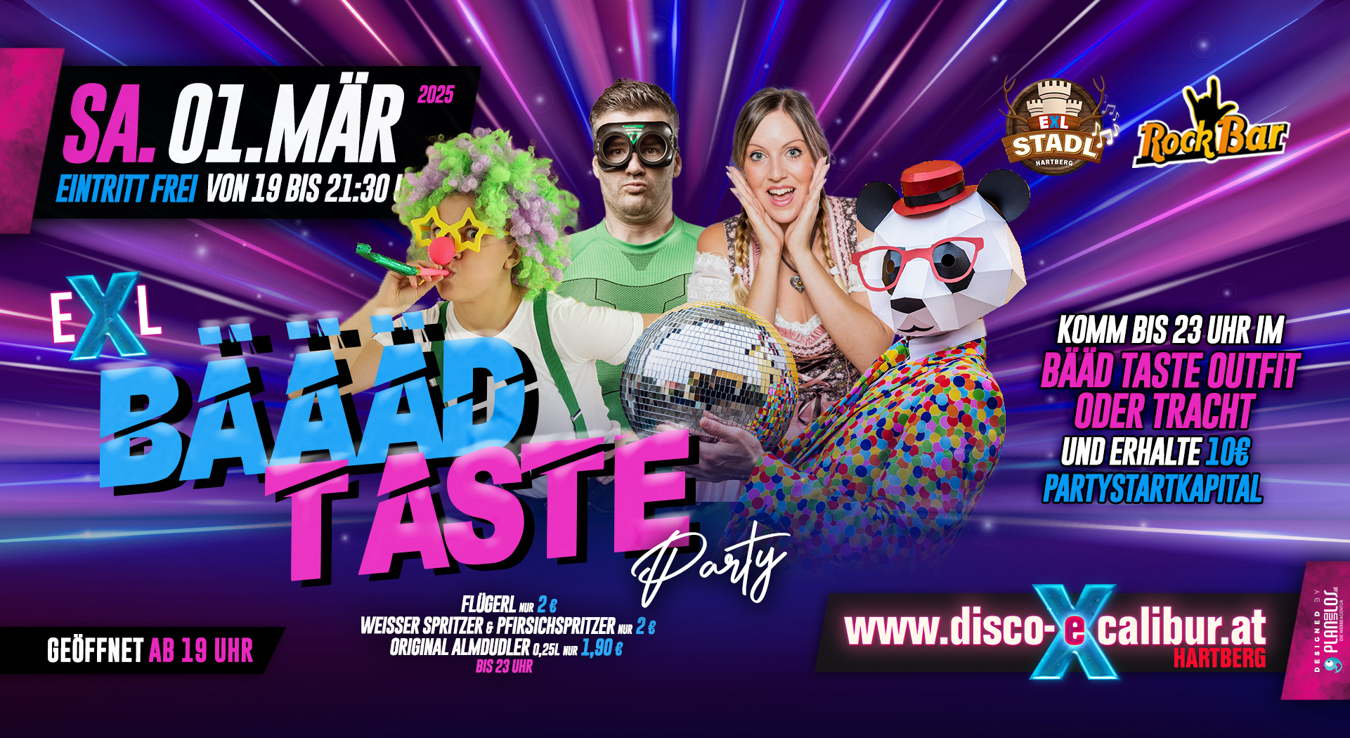 Bäääd Taste Party Eskalation am 1. March 2025 @ Disco Excalibur Hartberg.