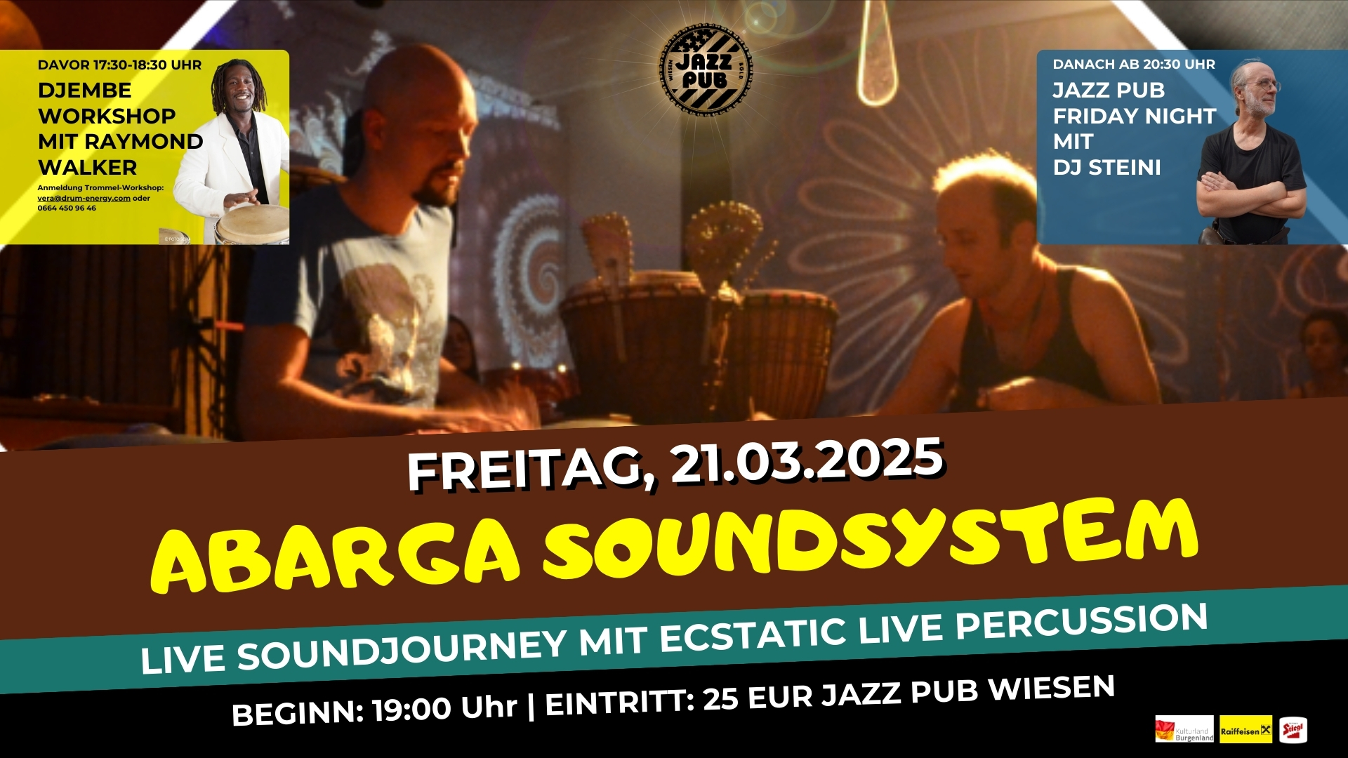 Abarga Soundsystem live am 21. March 2025 @ Jazz PUB Wiesen.