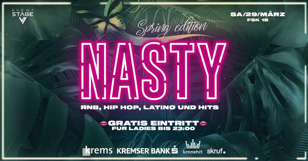 NASTY am 29. March 2025 @ Eventstage Krems.