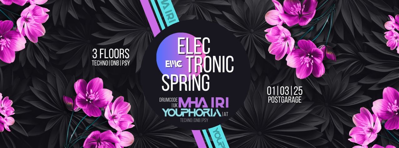 Electronic Spring Rave 2025 am 1. March 2025 @ Postgarage.