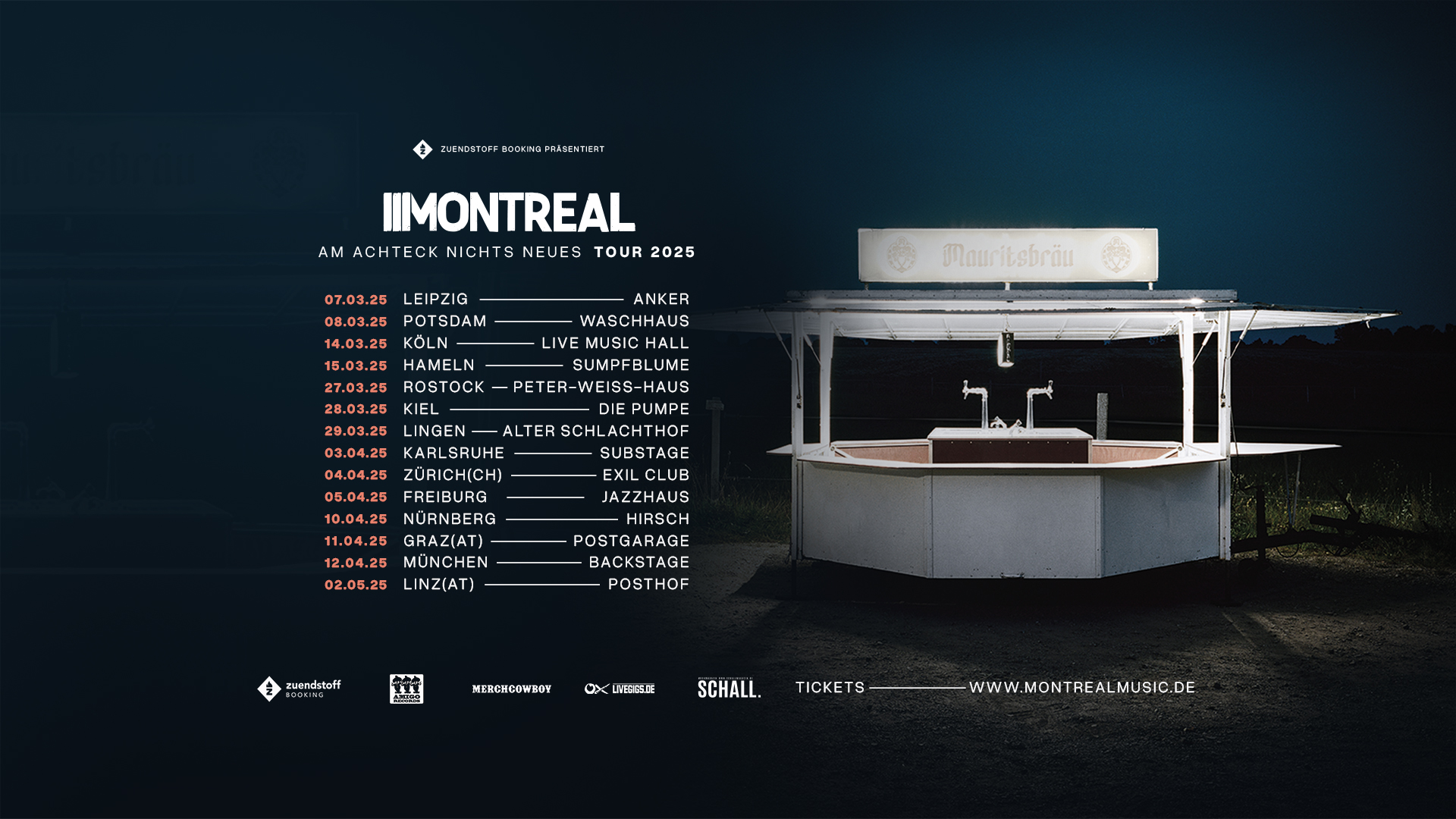 Montreal am 11. April 2025 @ Postgarage.