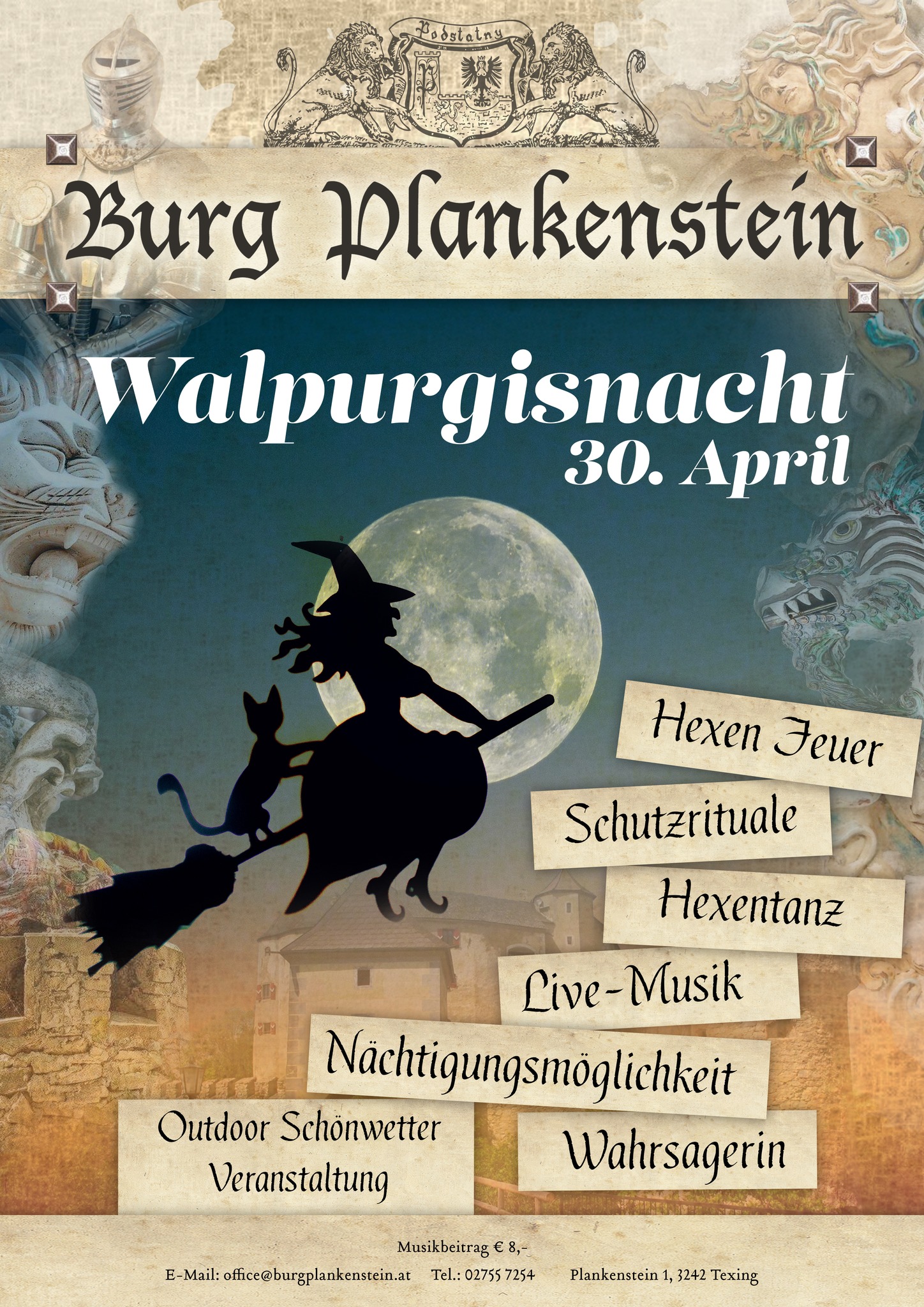 Walpurgisnacht am 30. April 2025 @ Burg Plankenstein.