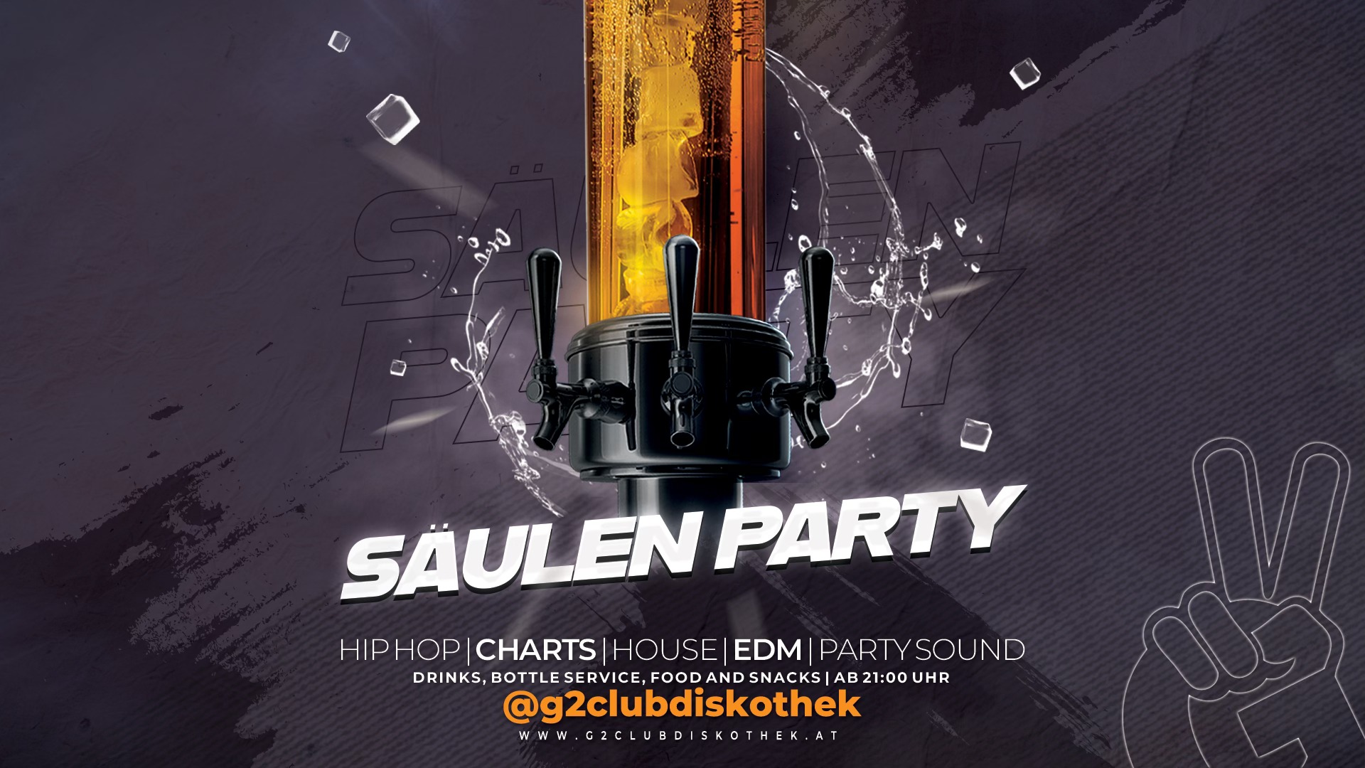 Säulen Party am 22. February 2025 @ G2 Club Diskothek.