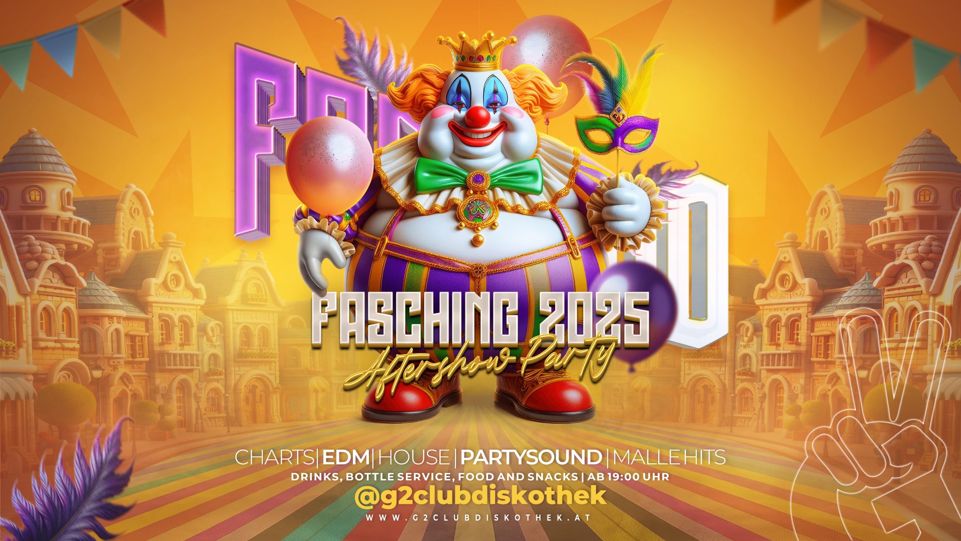 Fantasialand & Fasching 2025 am 1. March 2025 @ G2 Club Diskothek.