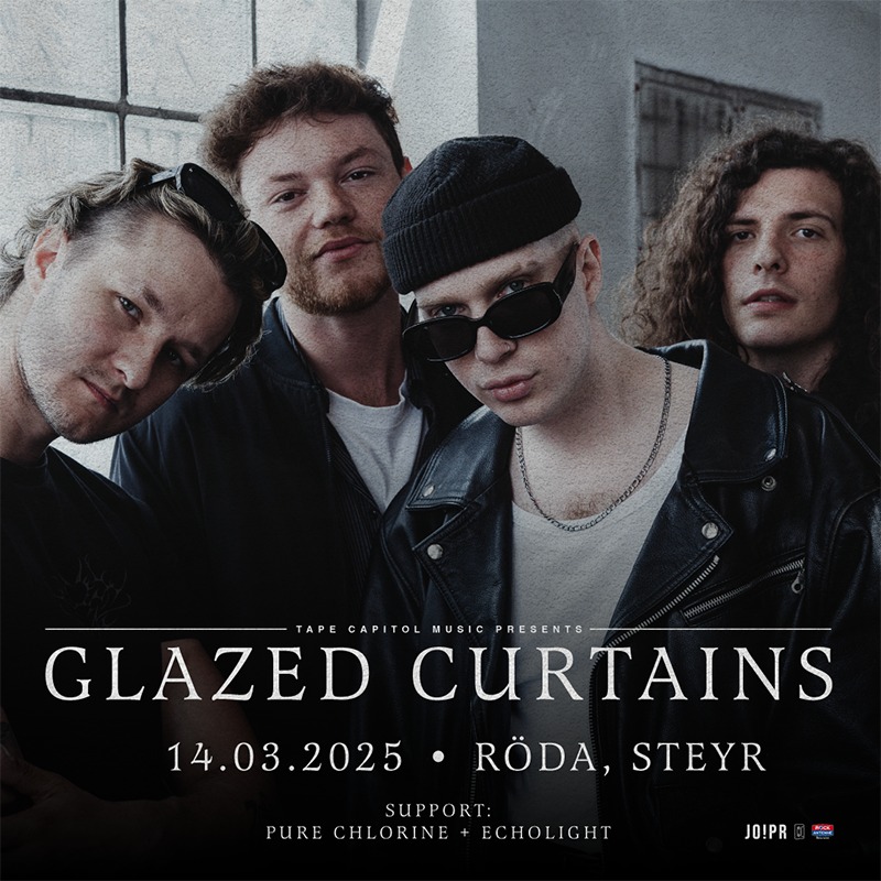 Glazed Curtains am 14. March 2025 @ Kulturverein Röda.