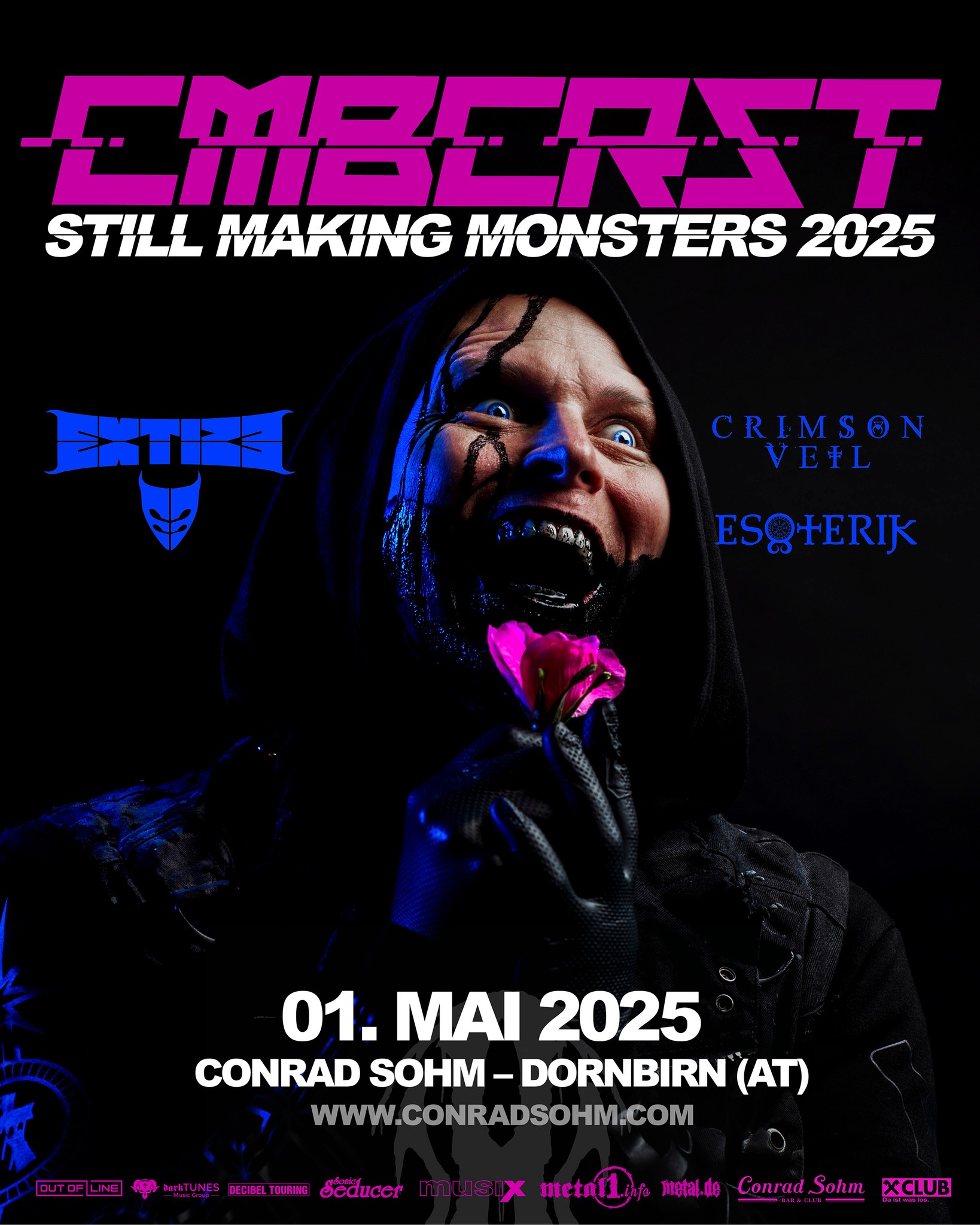 Combichrist am 1. May 2025 @ Conrad Sohm.