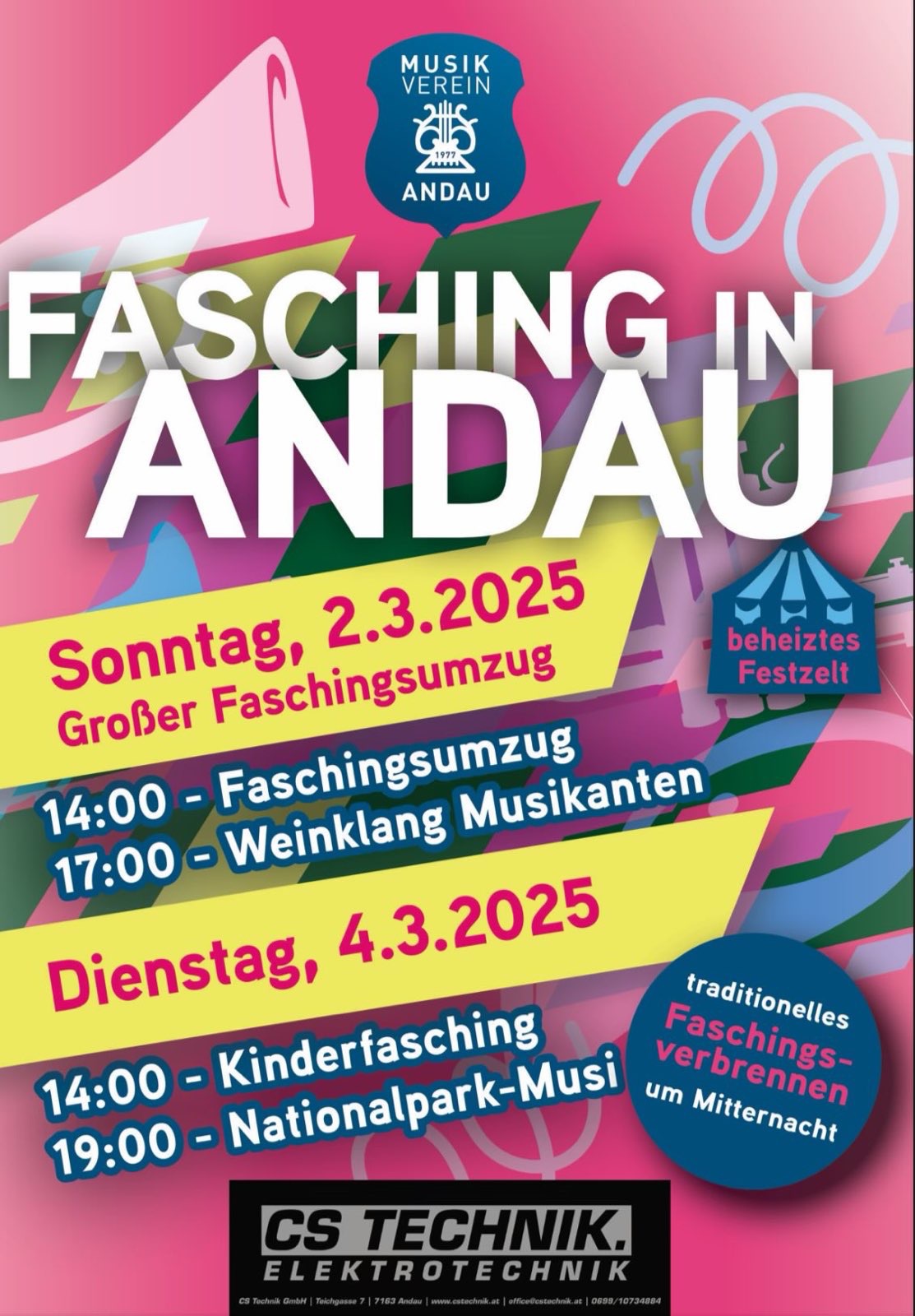 Fasching in Andau am 2. March 2025 @ Andau.