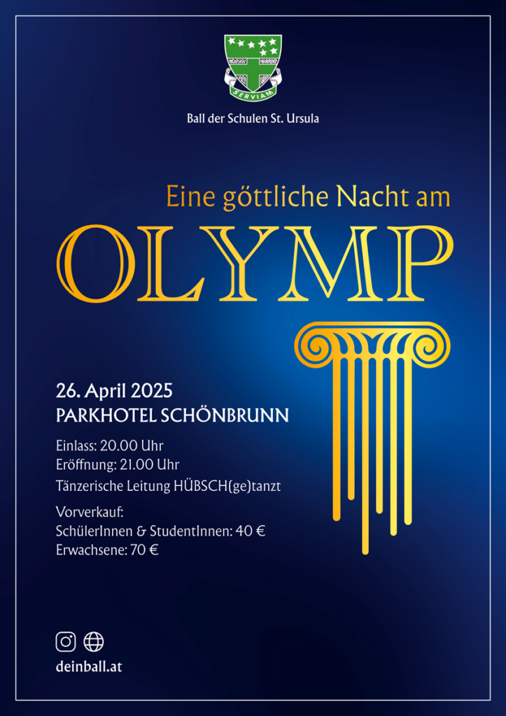 Ball der Schulen St. Ursula am 26. April 2025 @ Parkhotel Schönbrunn.