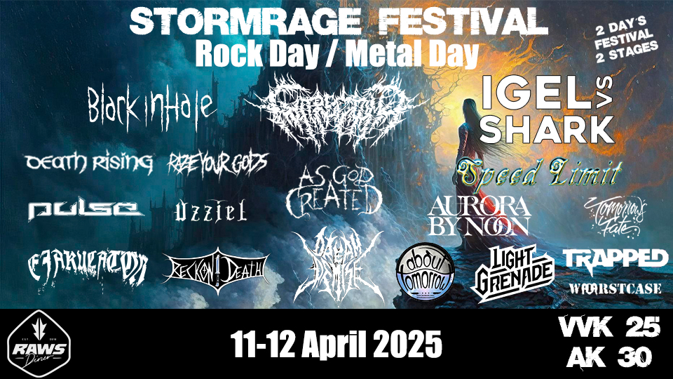 Stormrage Festival am 11. April 2025 @ Raw's Diner.