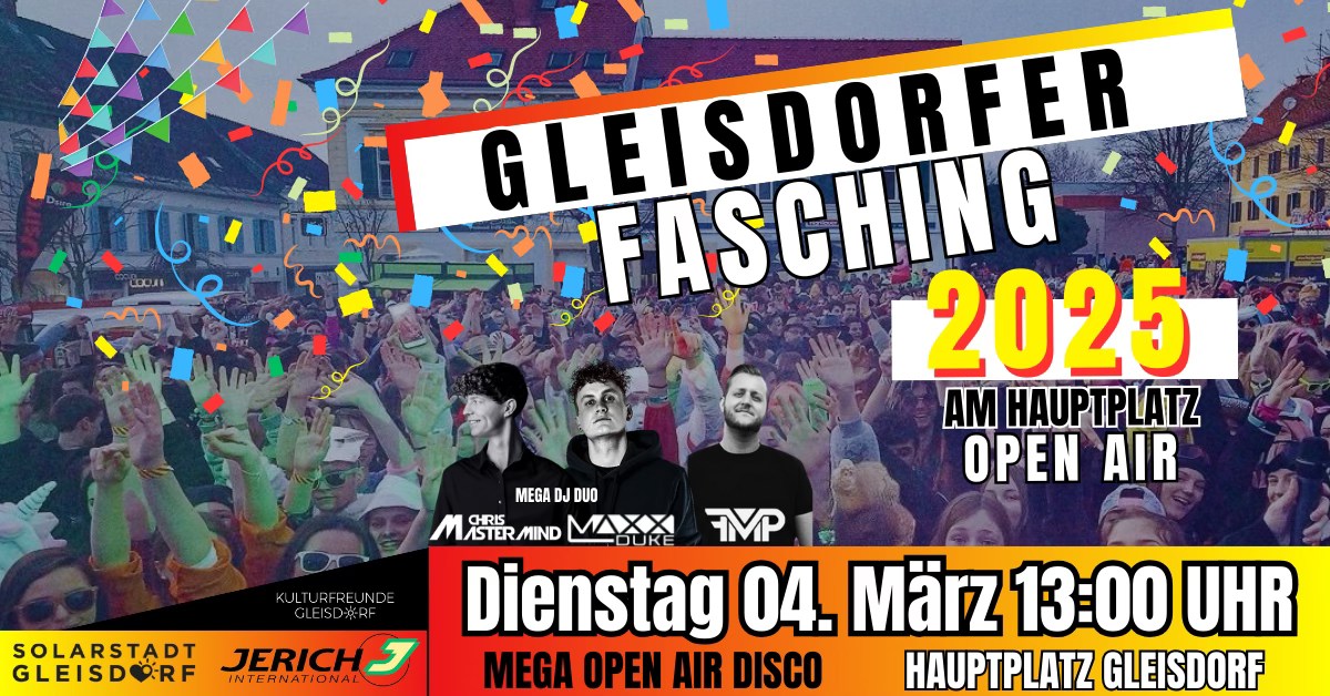 Gleisdorfer Fasching 2025 am 4. March 2025 @ Hauptplatz Gleisdorf.