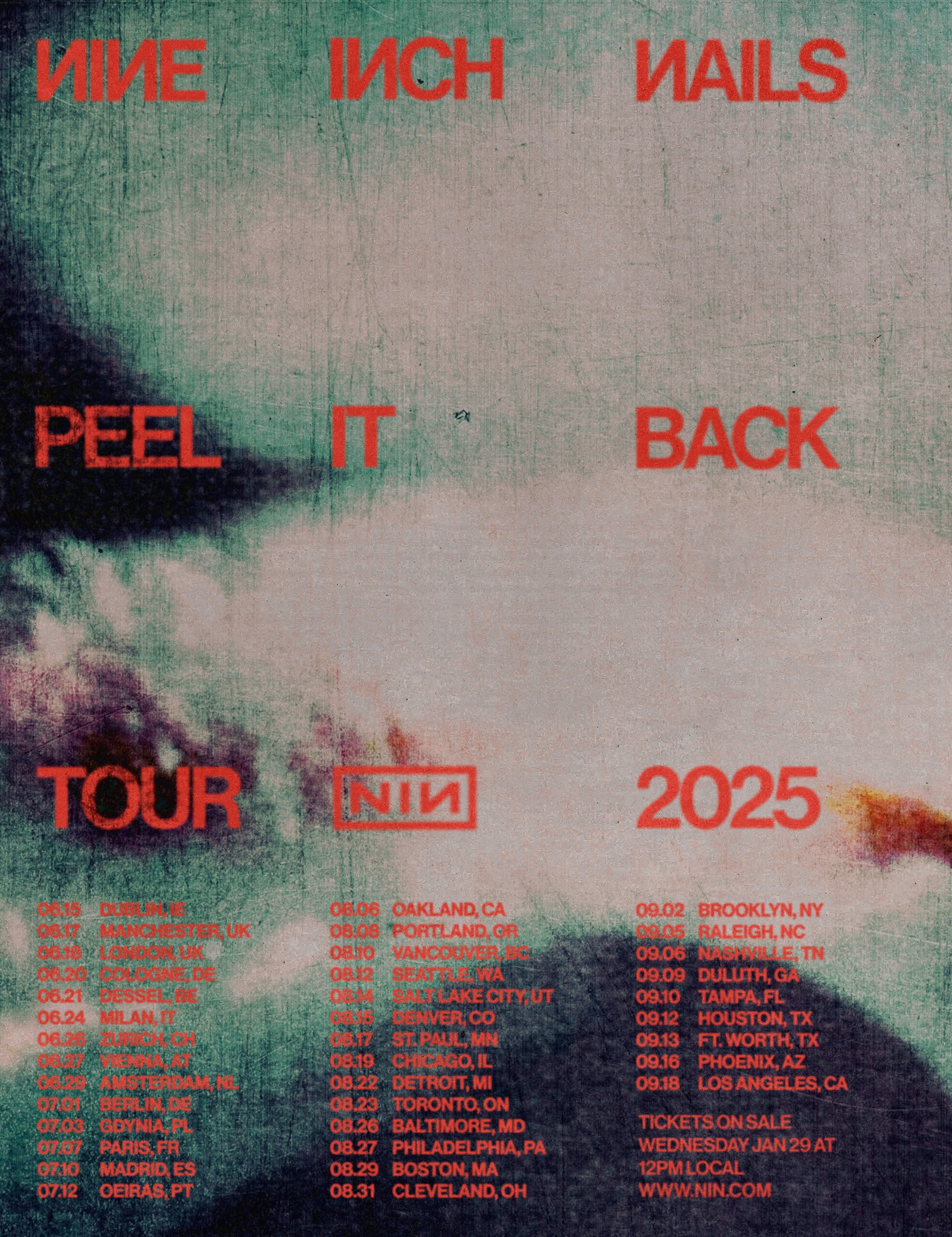 Nine Inch Nails am 27. June 2025 @ Wiener Stadthalle.