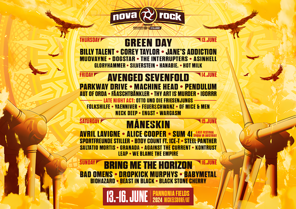 Nova Rock Festival 2024 Pannonia Fields, Nickelsdorf · 13.06.2024