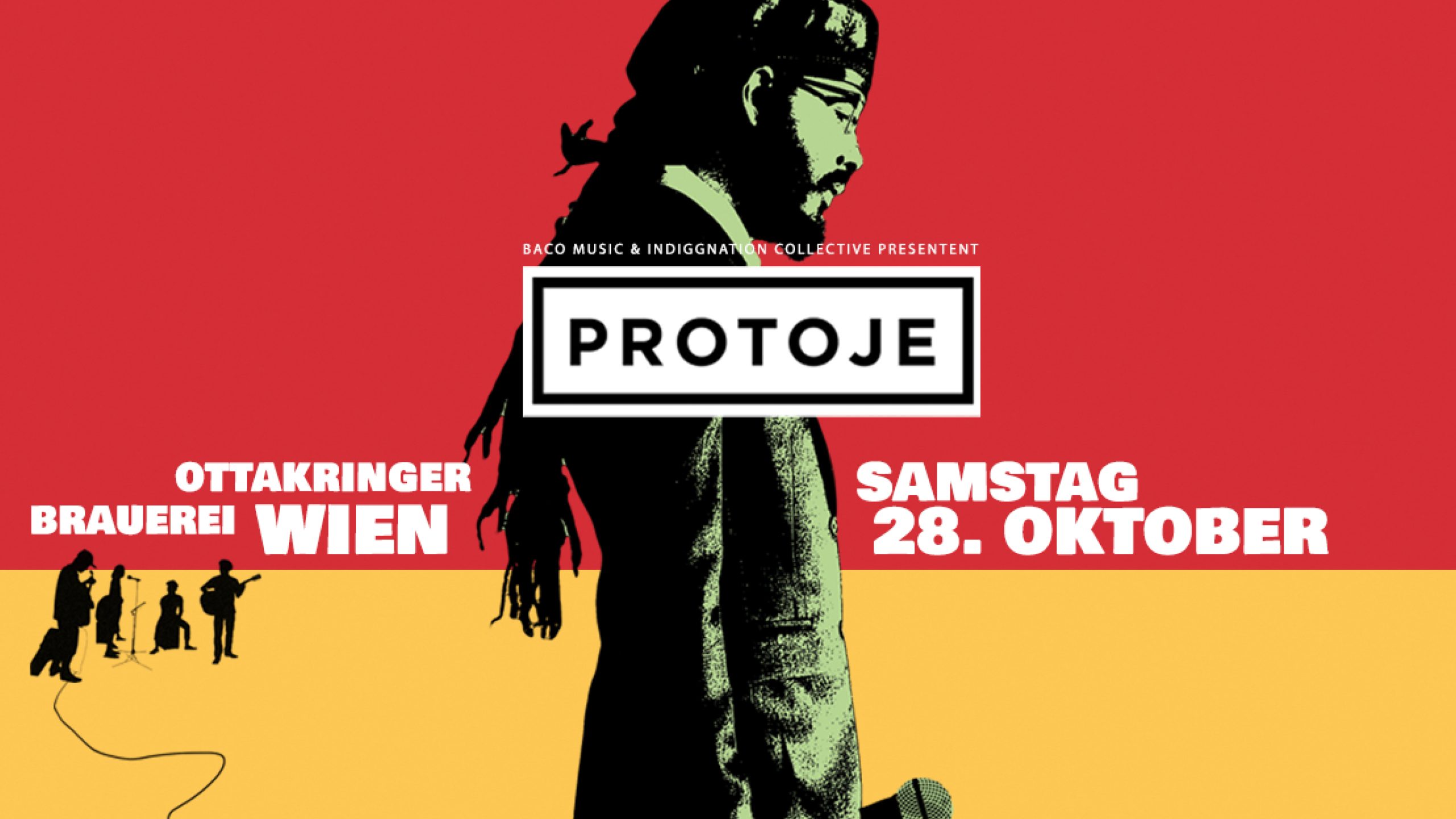 Protoje & The Indiggnation am 28. October 2023 @ Ottakringer Brauerei.