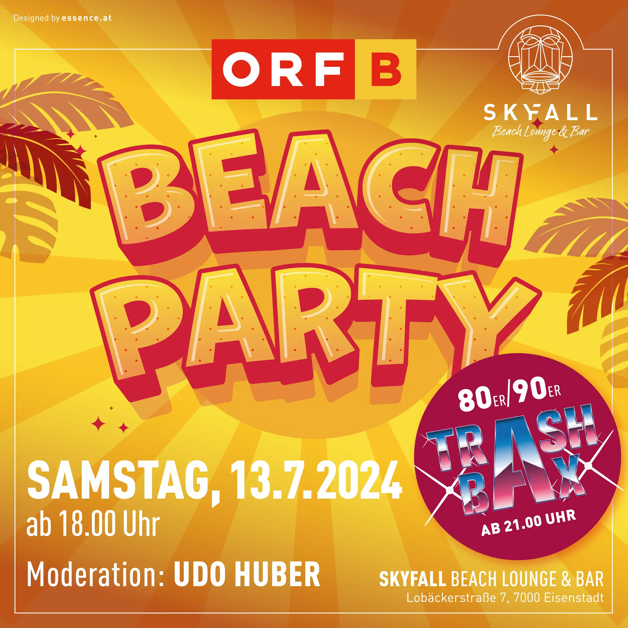 ORF Burgenland Beach Party am 13. July 2024 @ Skyfall Beach Lounge & Bar.