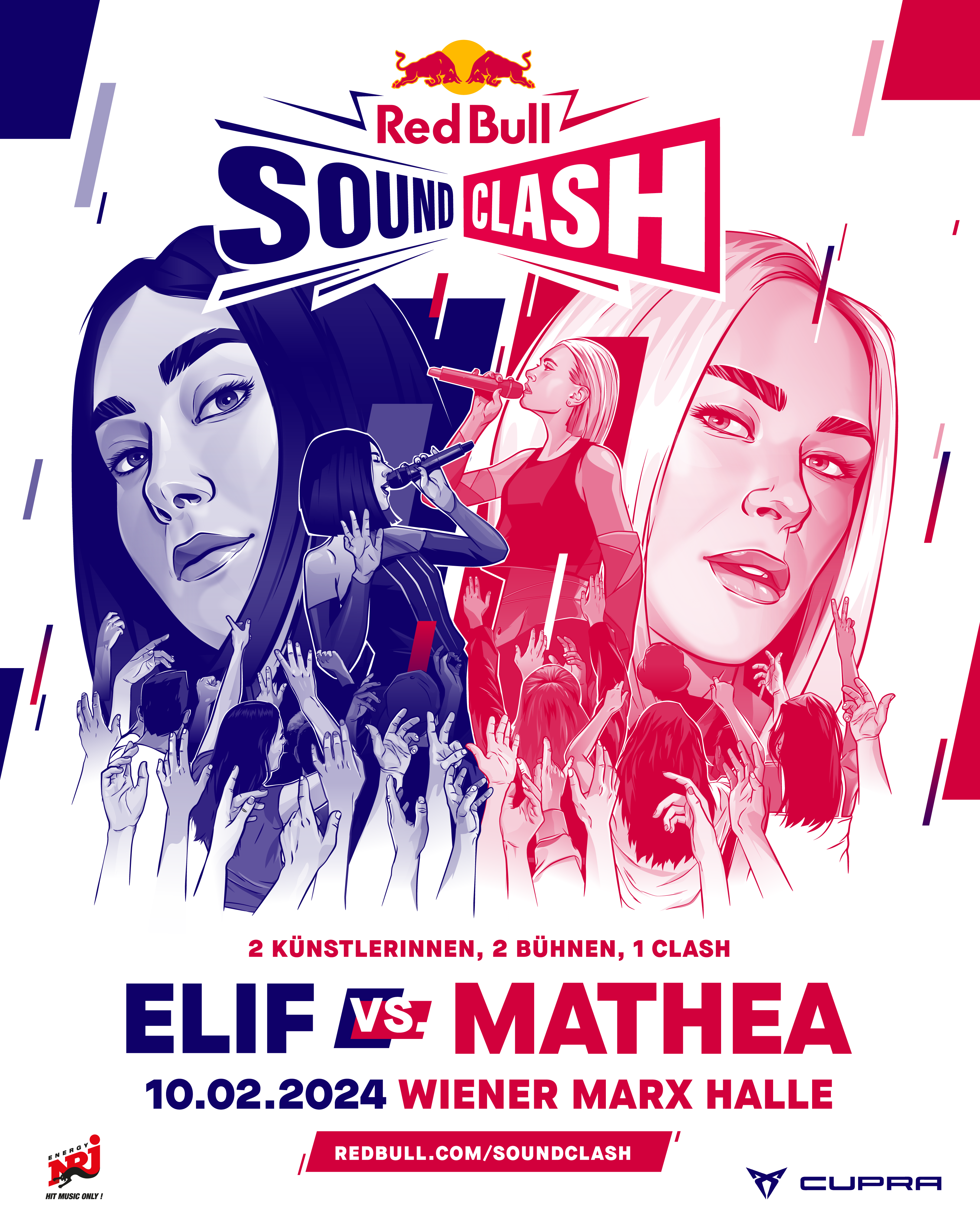 Red Bull SoundClash am 10. February 2024 @ Marx Halle.