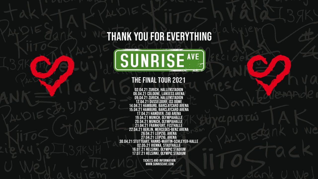 Sunrise Avenue @ Wiener Stadthalle - Halle D, WIEN · 02.05.2021