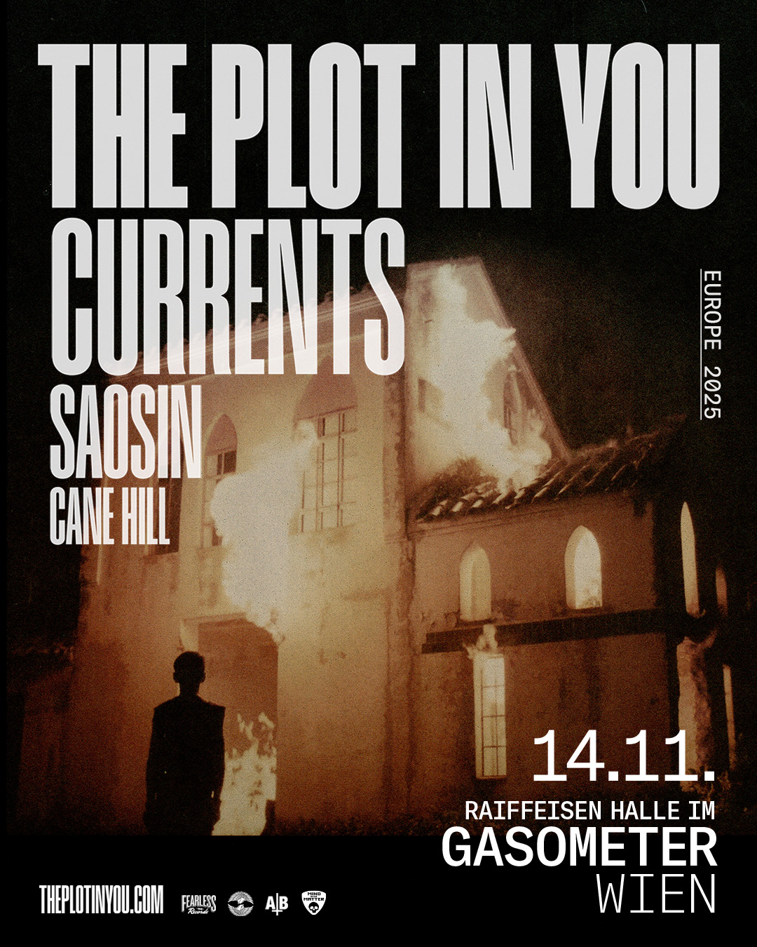 The Plot In You am 14. November 2025 @ Raiffeisen Halle im Gasometer.