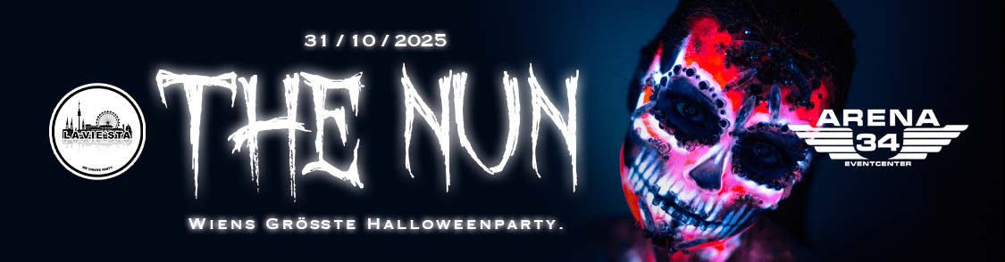 THE NUN | WIEN'S GRÖSSTE HALLOWEENPARTY am 31. October 2025 @ Arena 34.