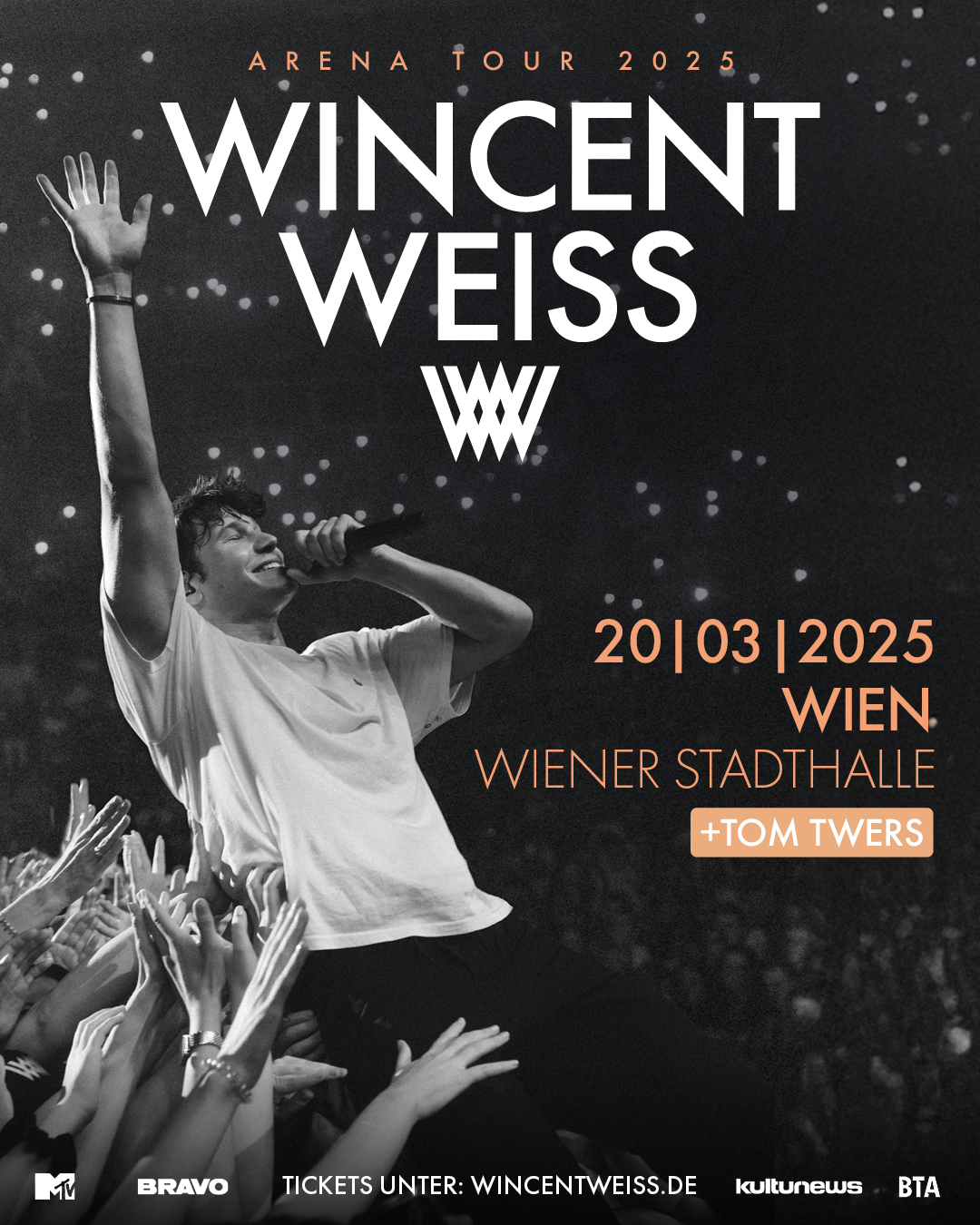 Wincent Weiss am 20. March 2025 @ Wiener Stadthalle - Halle D.