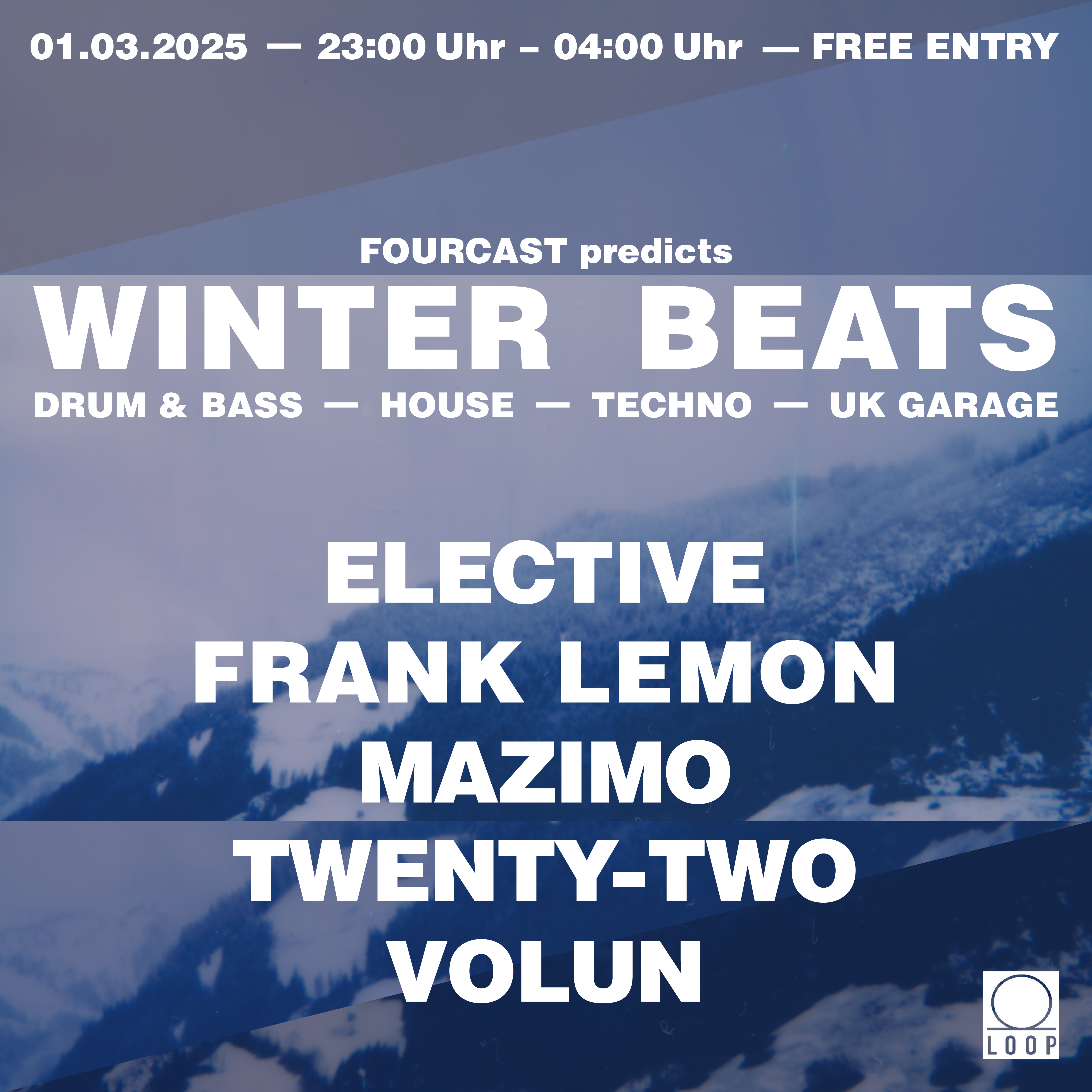 Winter Beats am 1. March 2025 @ Loop.