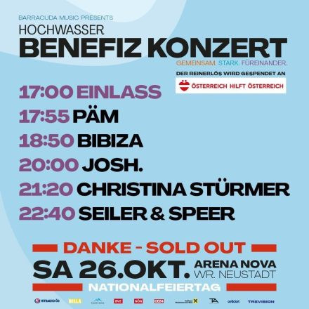 HOCHWASSER BENEFIZKONZERT