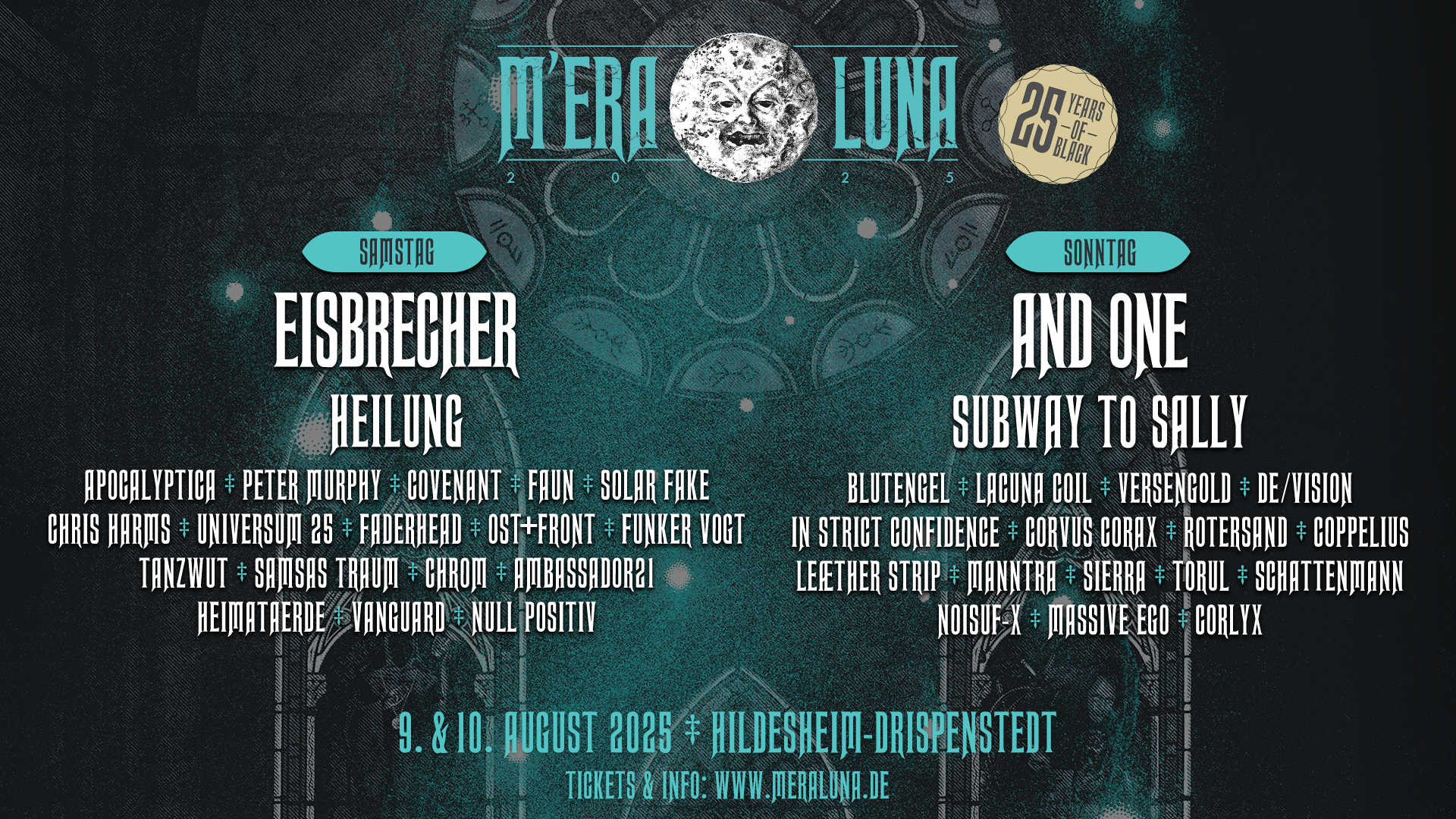 M'era Luna 2025 am 9. August 2025 @ Flugplatz Hildesheim Drispenstedt.