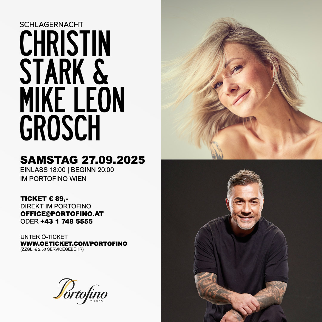 Christin Stark & Mike Leon Grosch am 27. September 2025 @ Portofino.