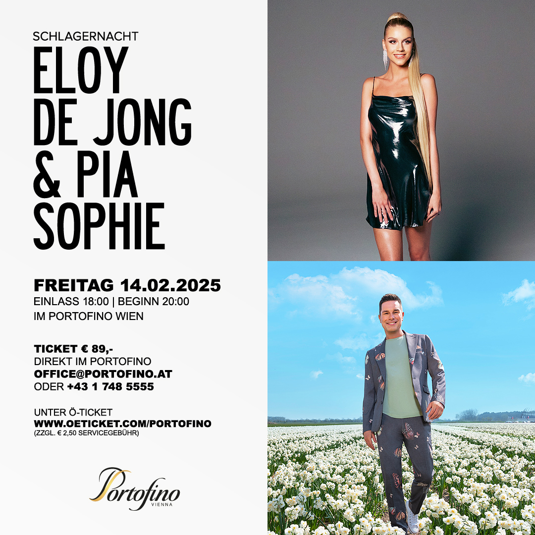 Eloy de Jong & Pia Sophie am 14. February 2025 @ Portofino.