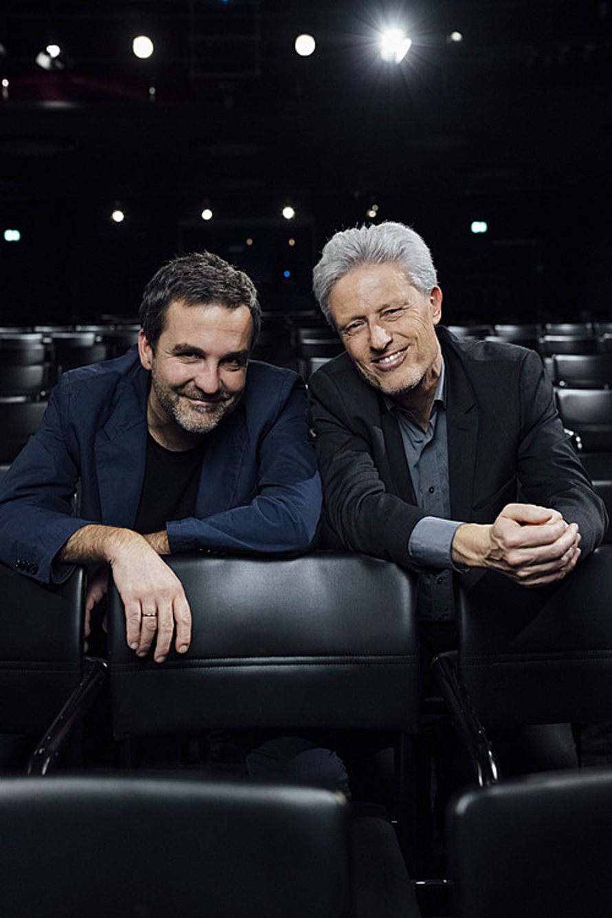 Florian Klenk & Florian Scheuba am 8. September 2024 @ Stadtsaal Wien.