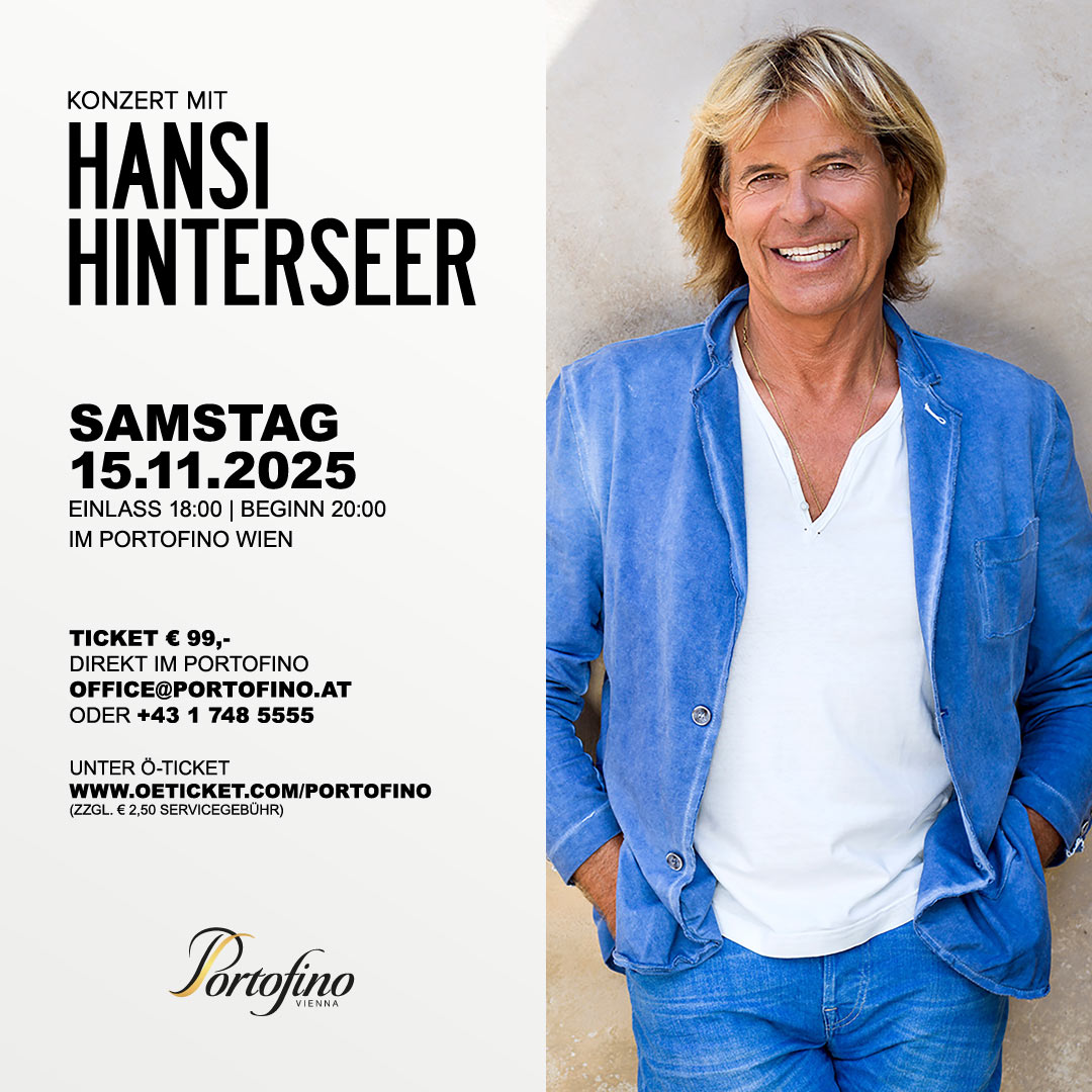 Hansi Hinterseer am 15. November 2025 @ Portofino.