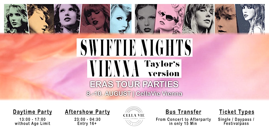 Swiftie Nights Vienna am 8. August 2024 @ CellaVie Club.