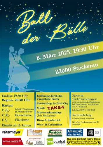 Ball der Bälle am 8. March 2025 @ Z2000.