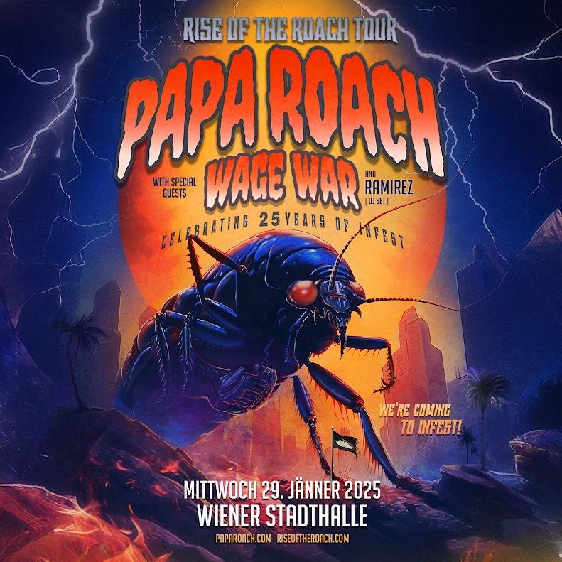 Papa Roach am 29. January 2025 @ Wiener Stadthalle.