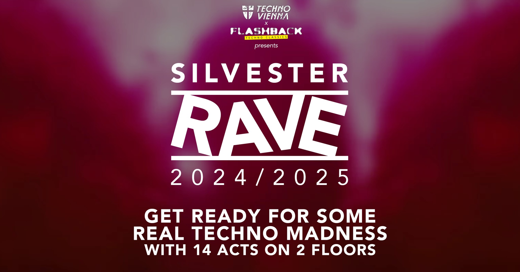 Silvester Rave X Techno Vienna am 31. December 2024 @ Schutzhaus Zukunft auf der Schmelz.