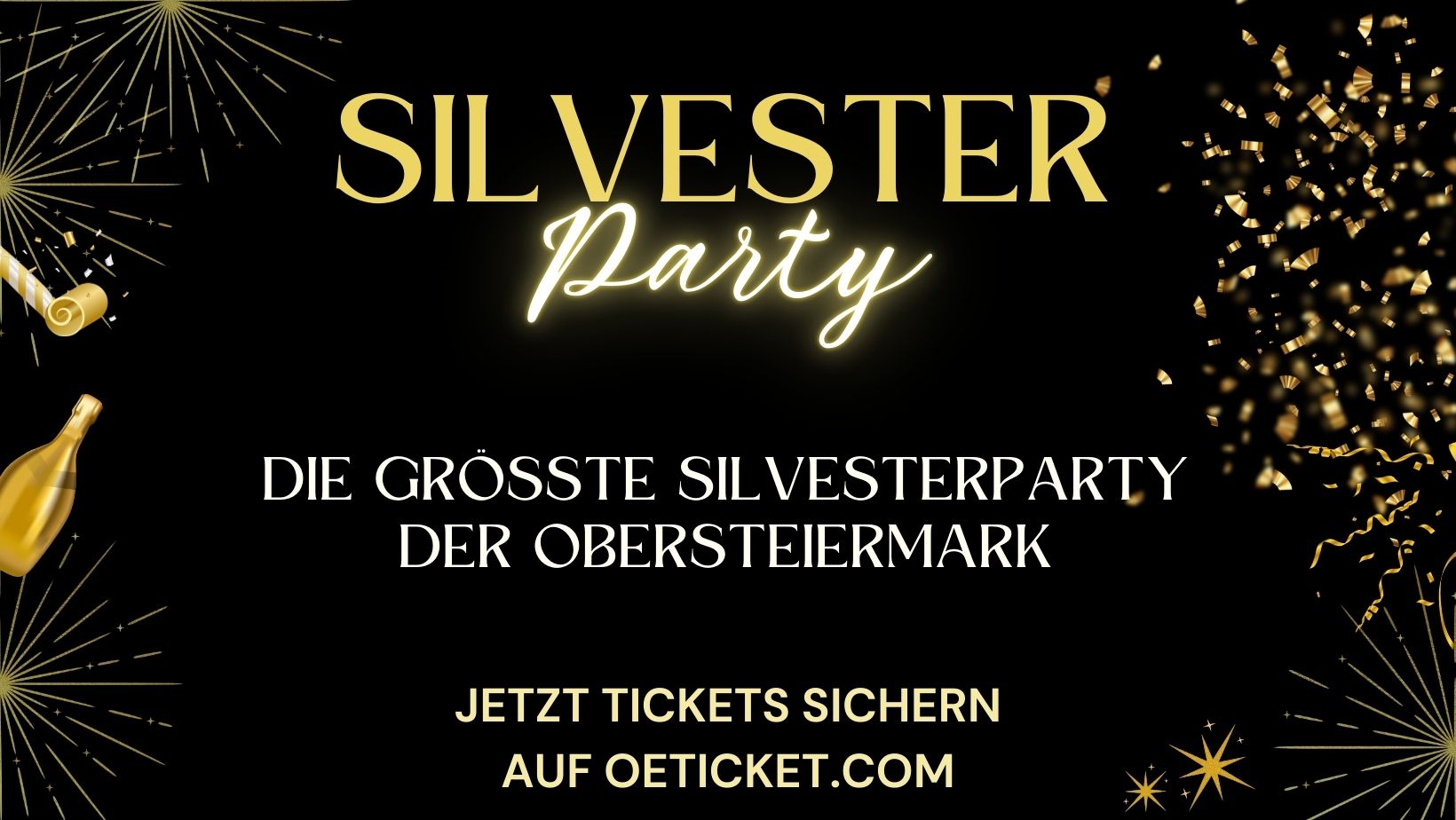 Silvester Party am 31. December 2024 @ Hohenhaus Tenne Schladming.